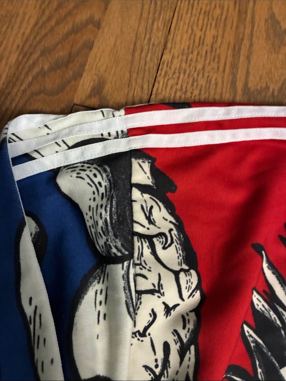 adidas Pineapple Graphic Crewneck sweatshirt with Accent Sleeves - Picture 2 of 6